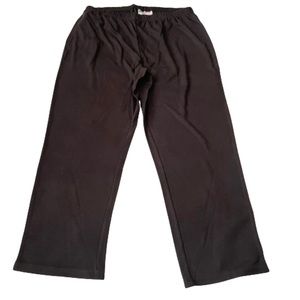 Black elastic waist soft lounge pants size XL